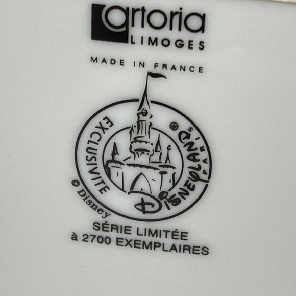 Disneyland Paris Sorcerer Fantasia Mickey Artoria Limoges 6x6 LE 2700 dish - Picture 5 of 6